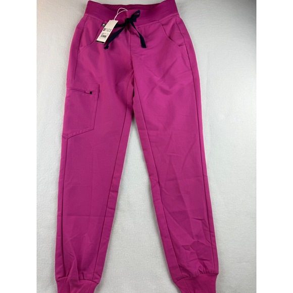 Figs Pants - FIGS Technical Collection Zamora XXS Magenta Pink Jogger Scrub Pants New